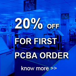 20% off discount for the first PCBA order